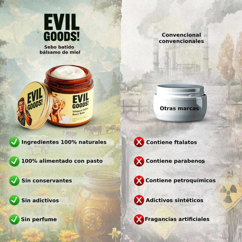 EVIL GOODS™ - Balsamo hidratante de sebo y miel totalmente natural